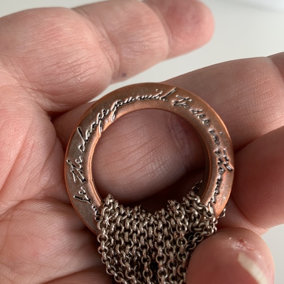 be the change you wish to see in the world multi strand toggle closure bracelet - Picture 5 of 5